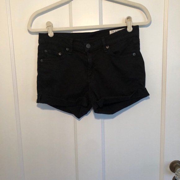 Rag and Bone Black Jean Shorts Size 25 - Picture 2 of 6